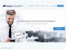 Tablet Screenshot of jobsinsuedtirol.com
